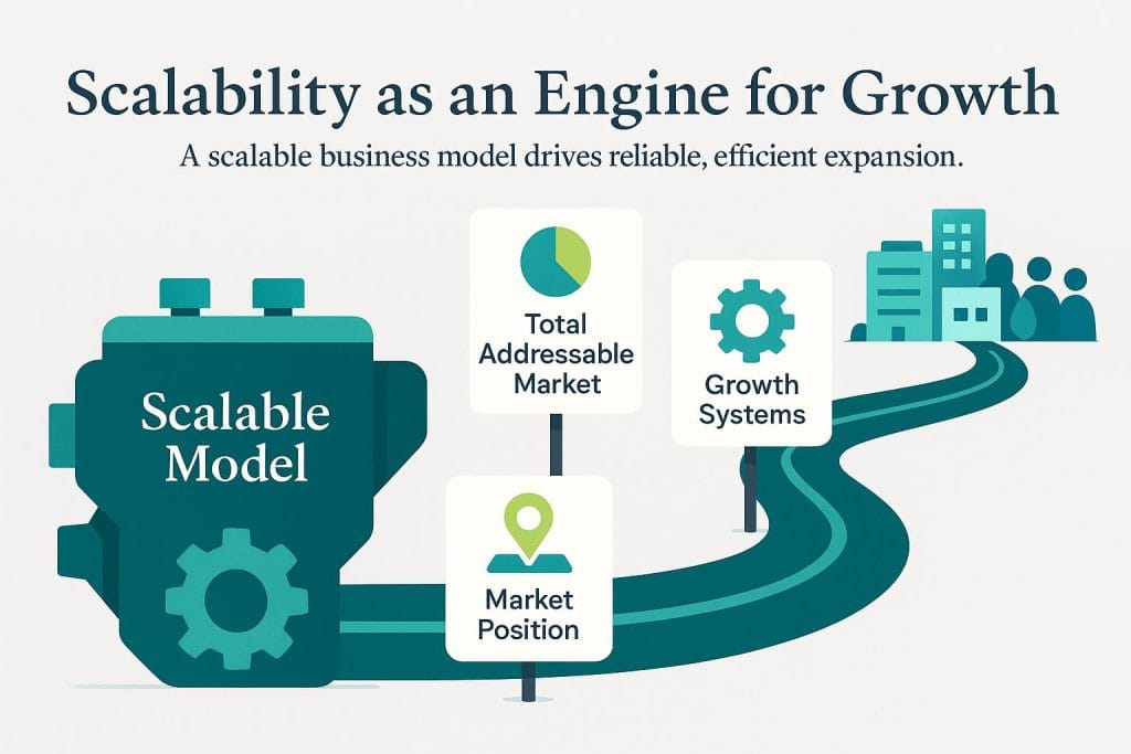 infographic of a road describing scalability