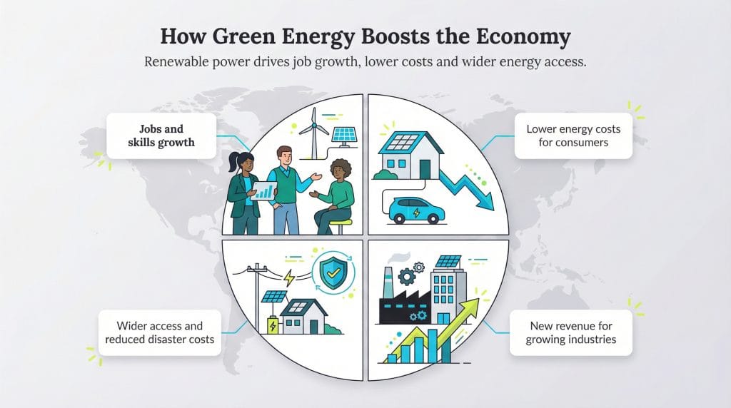 how green energy boosts the economy