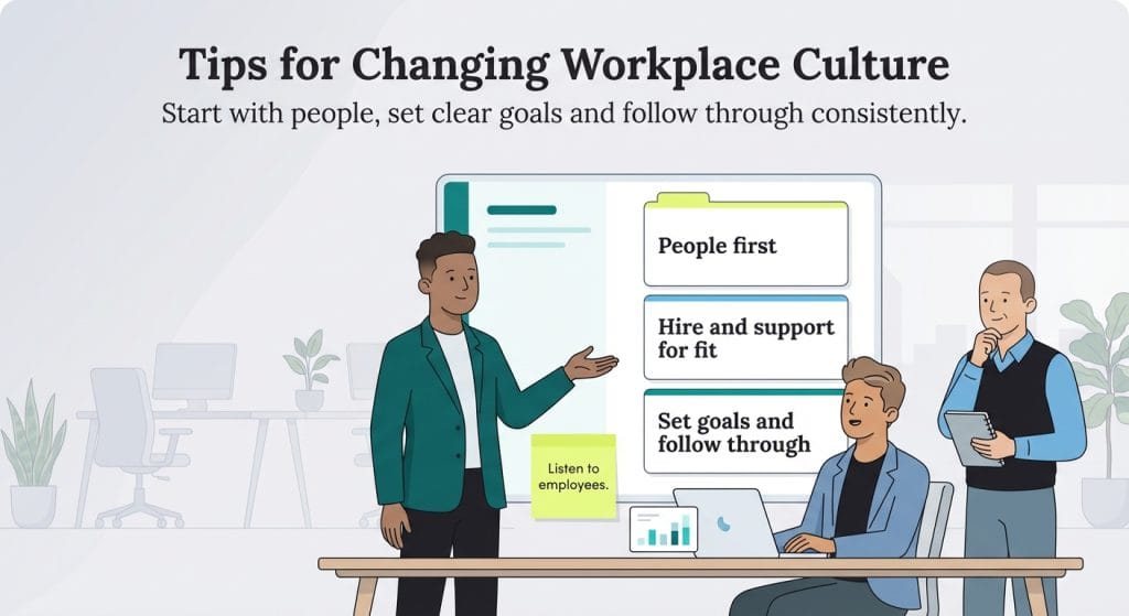 Tips for changing workplace culture