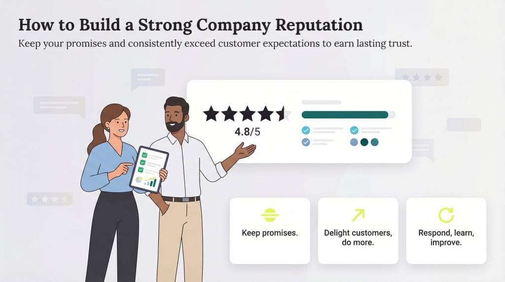 how to build a strong company reputation