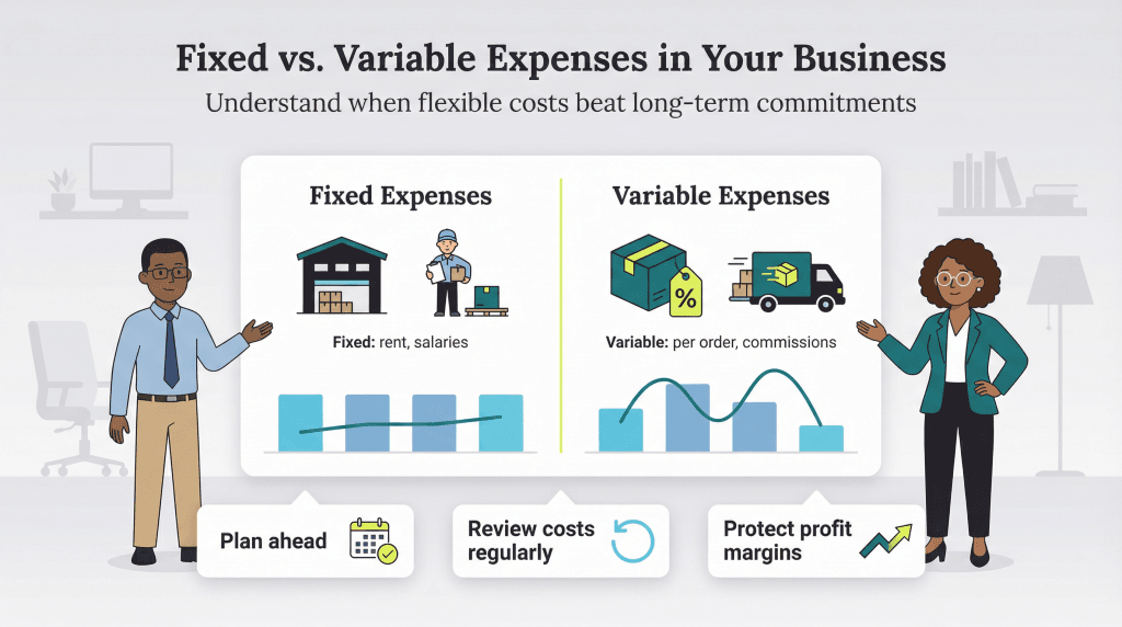 Fixed vs. variable expenses