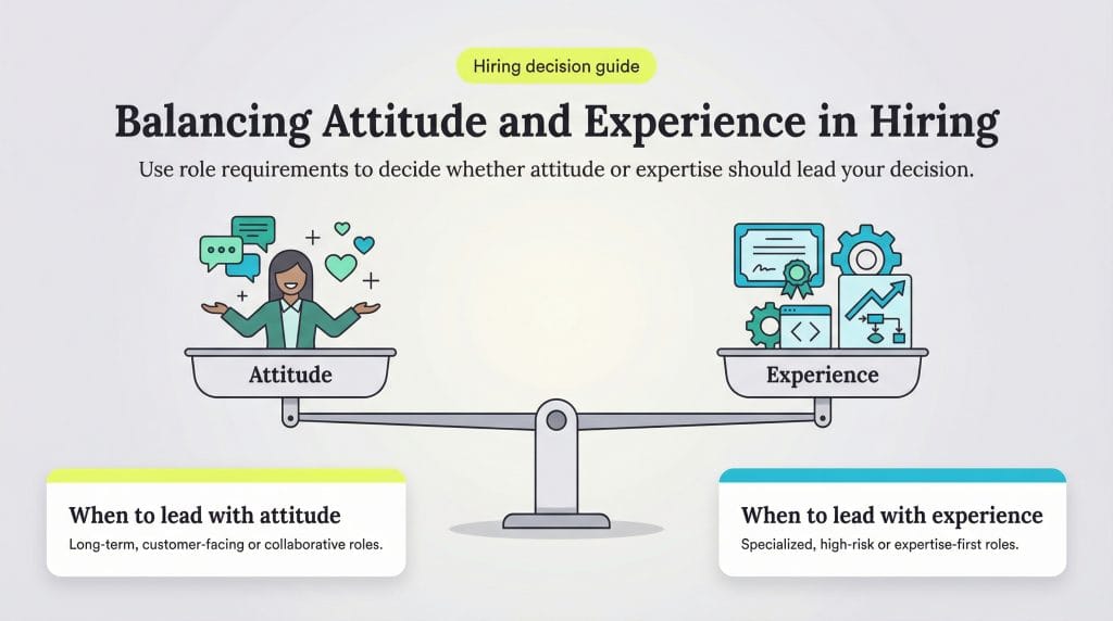 balancing attitude and experience