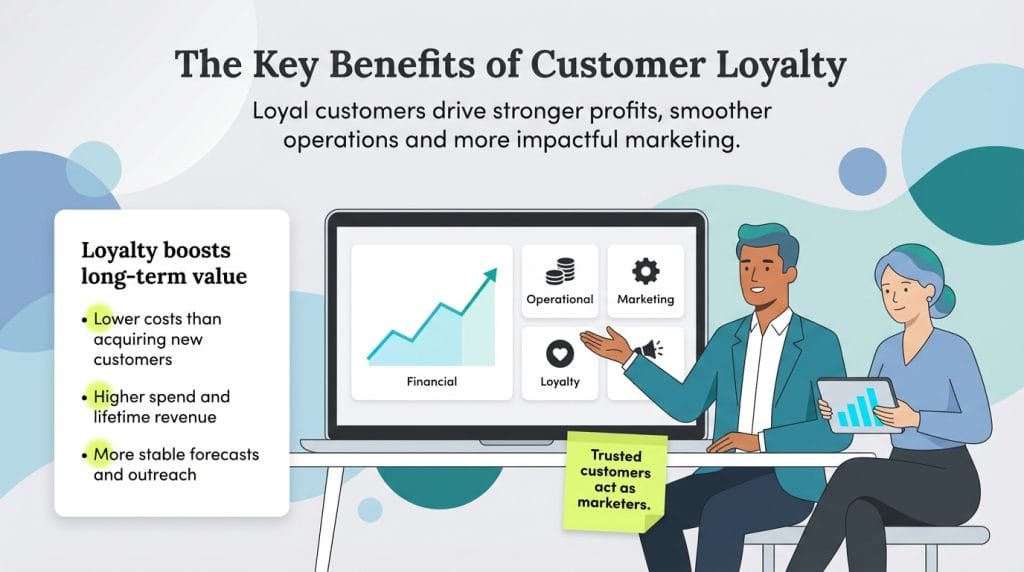 customer loyalty benefits graphic