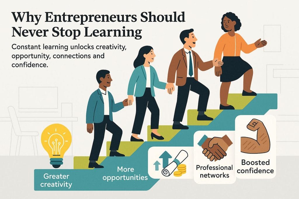 Entrepreneur learning graphic