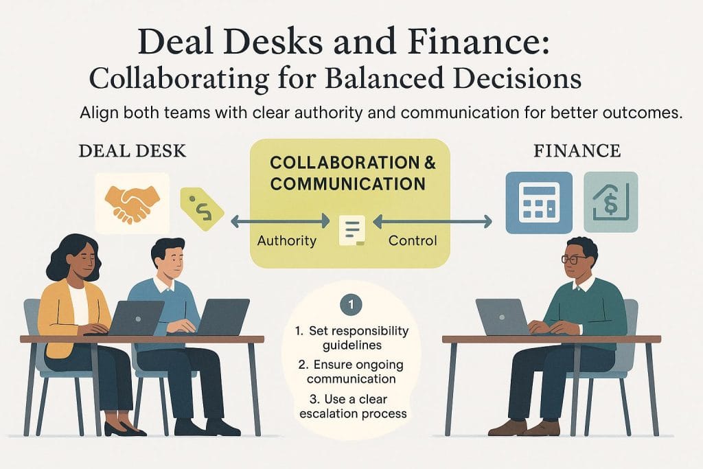 Deal desk finance team graphic