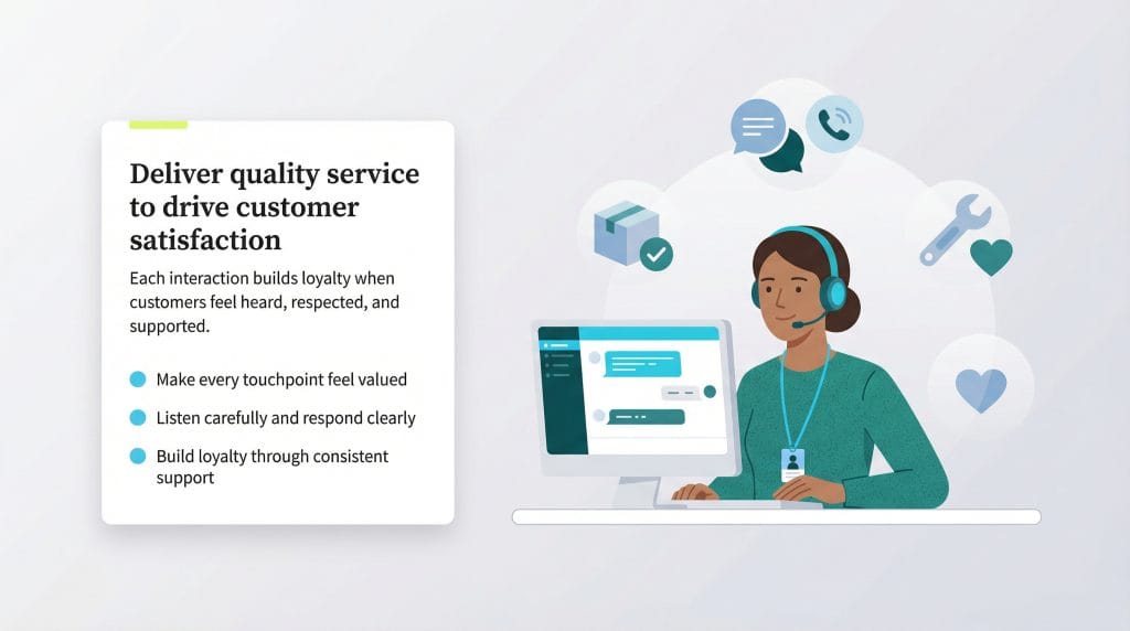 deliver quality customer service