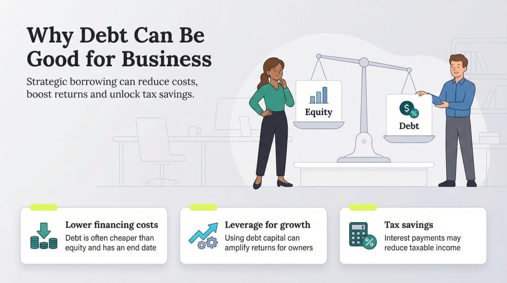 business debt benefits