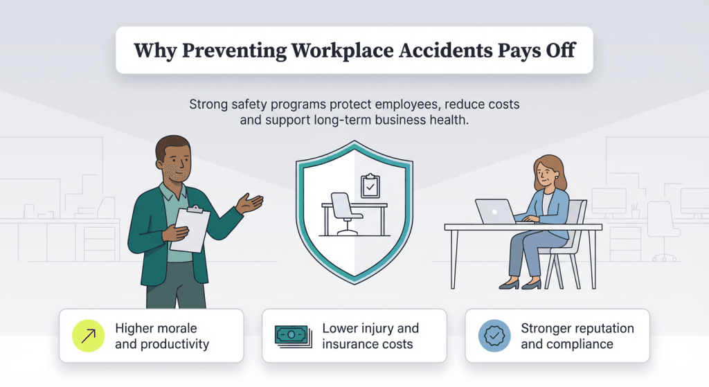importance of preventing workplace accidents graphic