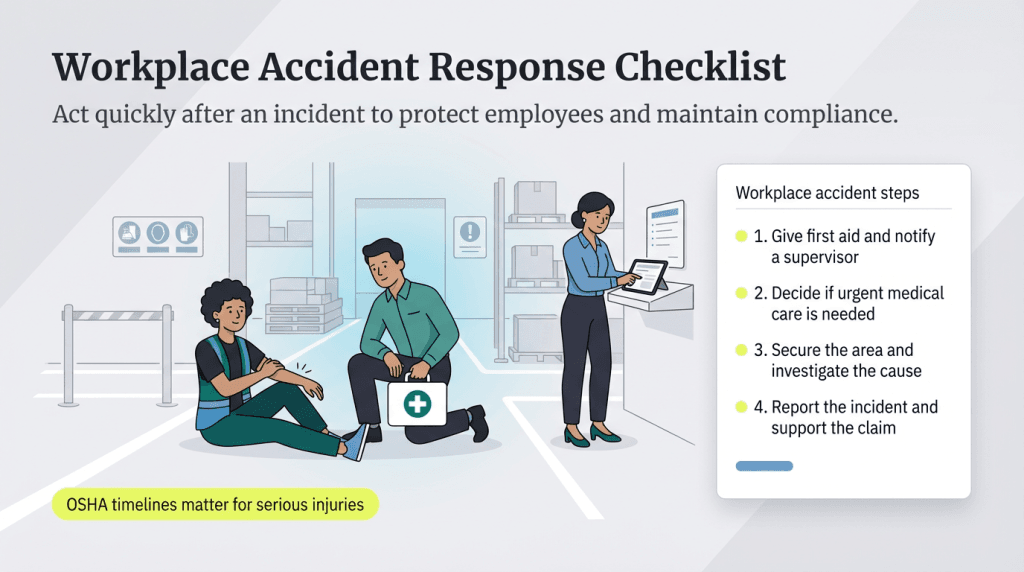 workplace accident response checklist