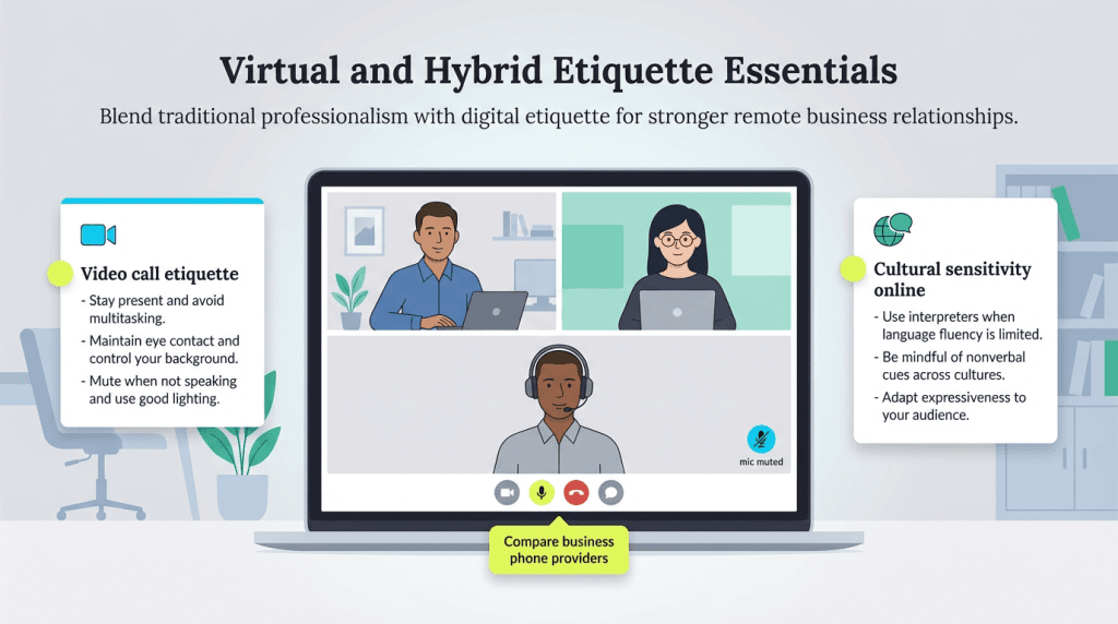 virtual and hybrid etiquette