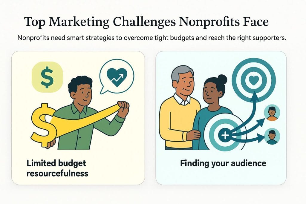 Nonprofit marketing challenges graphic