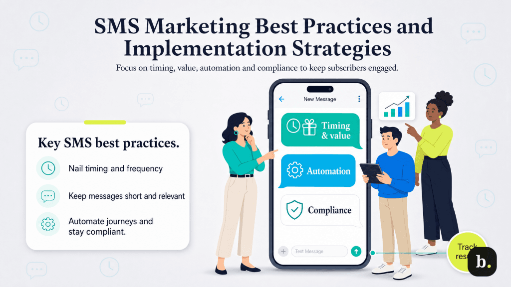 graphic of SMS marketing best practices