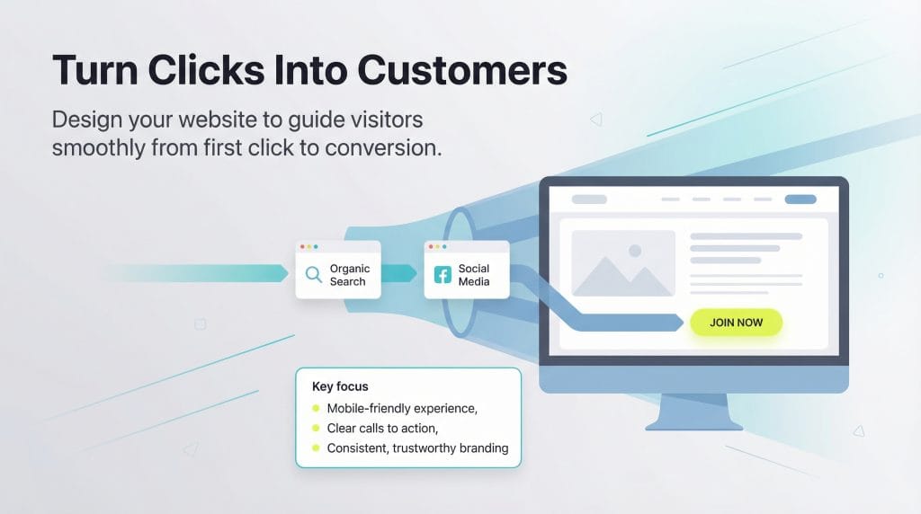 turns clicks into customers