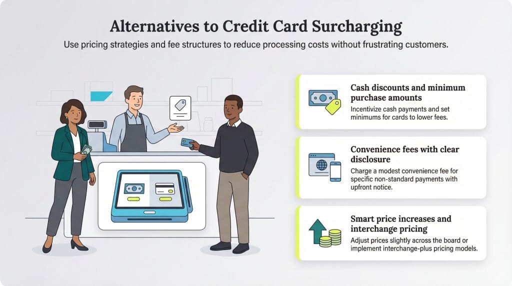 credit card surcharcing alternatives