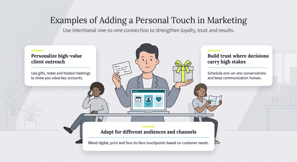 personal touch marketing graphic