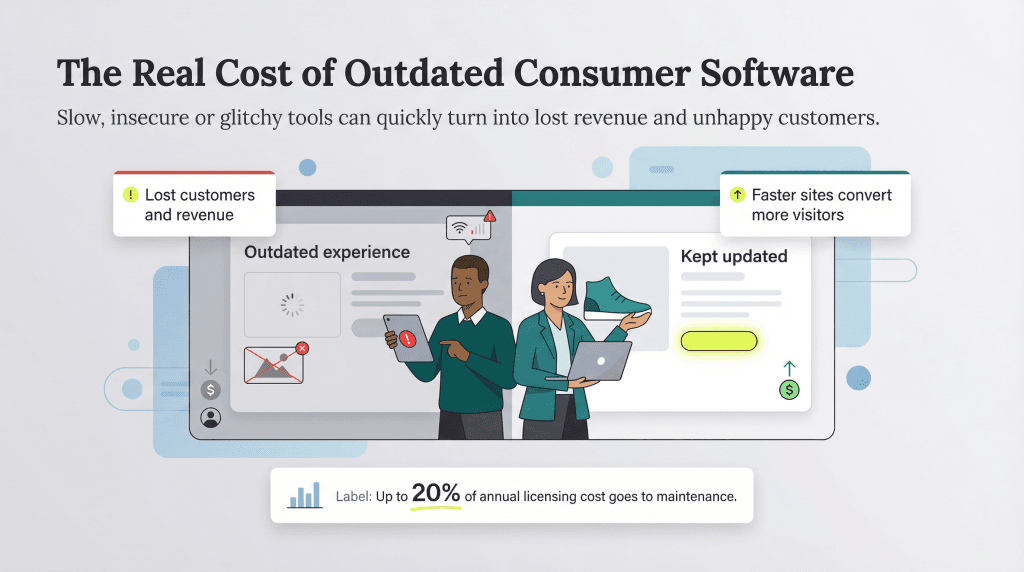 cost of outdated consumer software