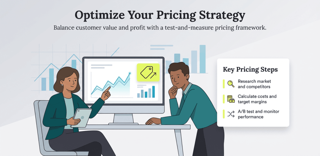 optimize pricing strategey graphic