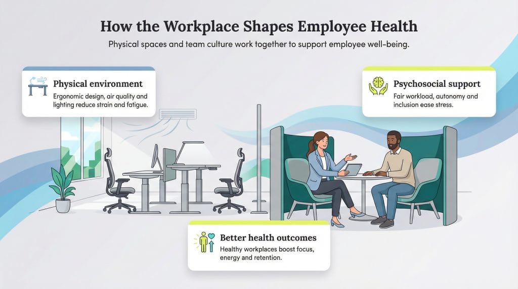 how workplace shapes health