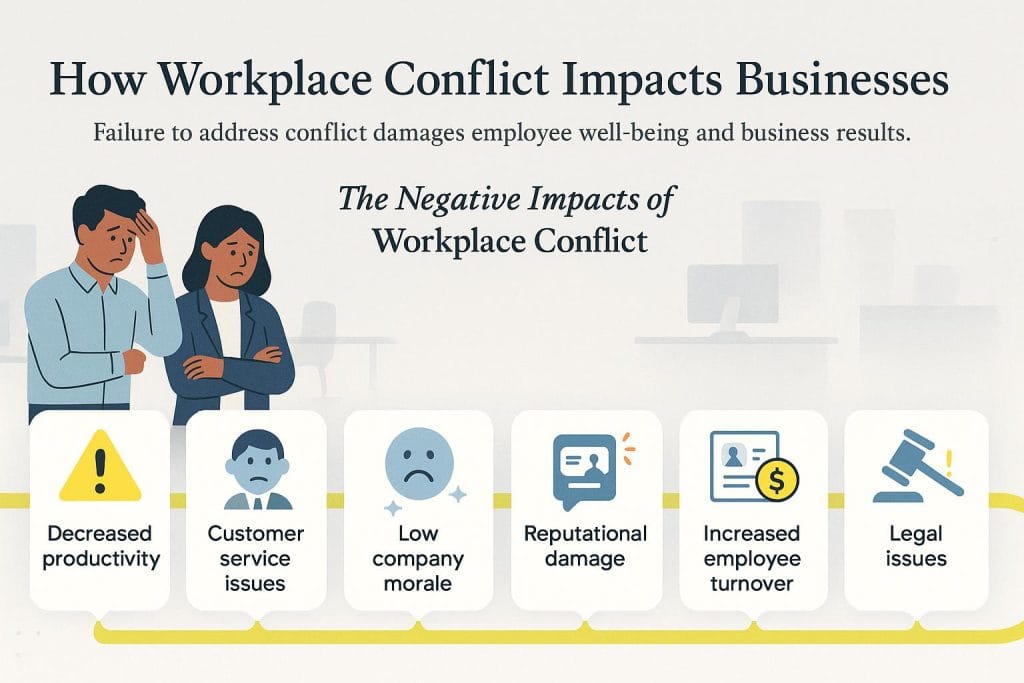 Workplace conflict graphic