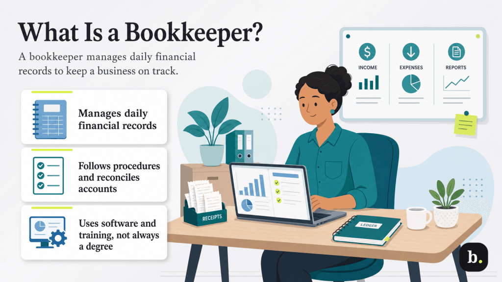 what is a bookkeeper graphic