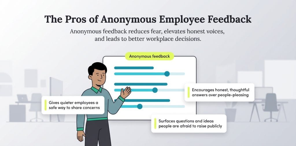 Pros of anonymous employee feedback