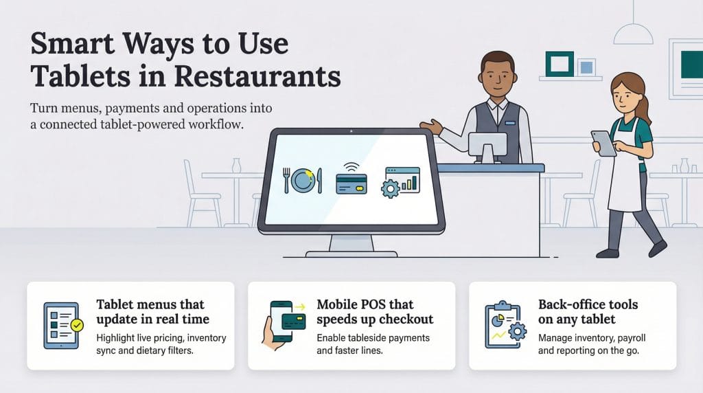 ways to use tablets in retaurants