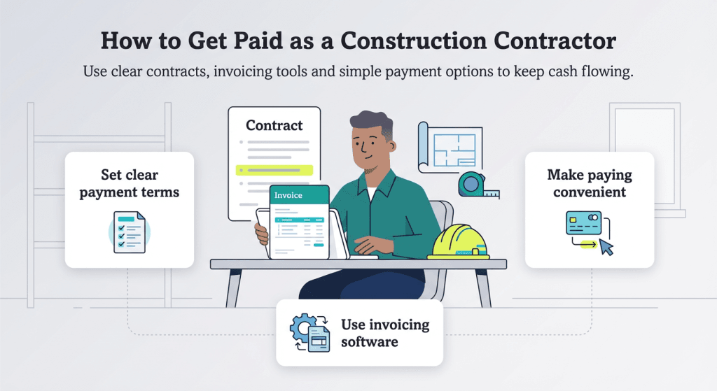 getting paid as a contractor graphic
