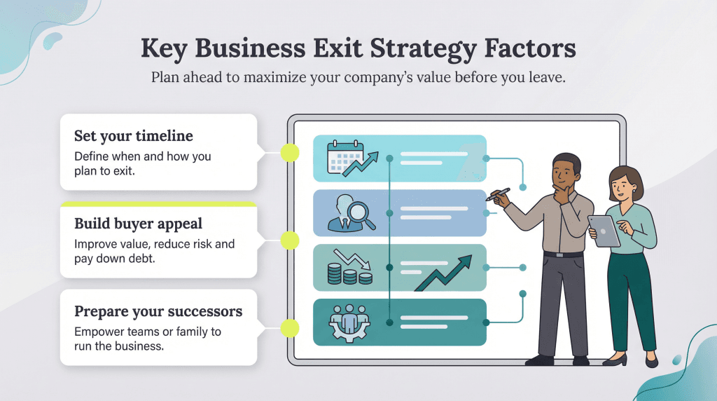 exit strategy factors