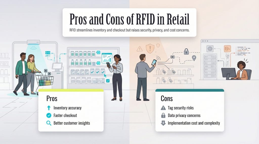 pros and cons of rfid retail