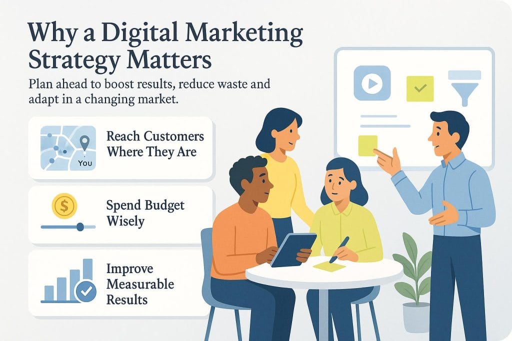 Digital marketing strategy graphic