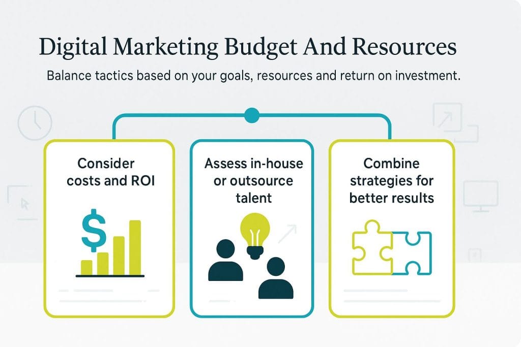 Digital marketing budget and resources