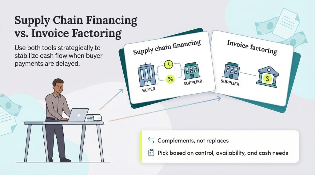 supply chain financing vs. factoring