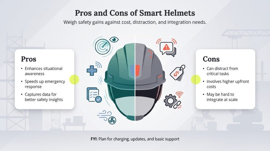 pros and cons of smart helmets