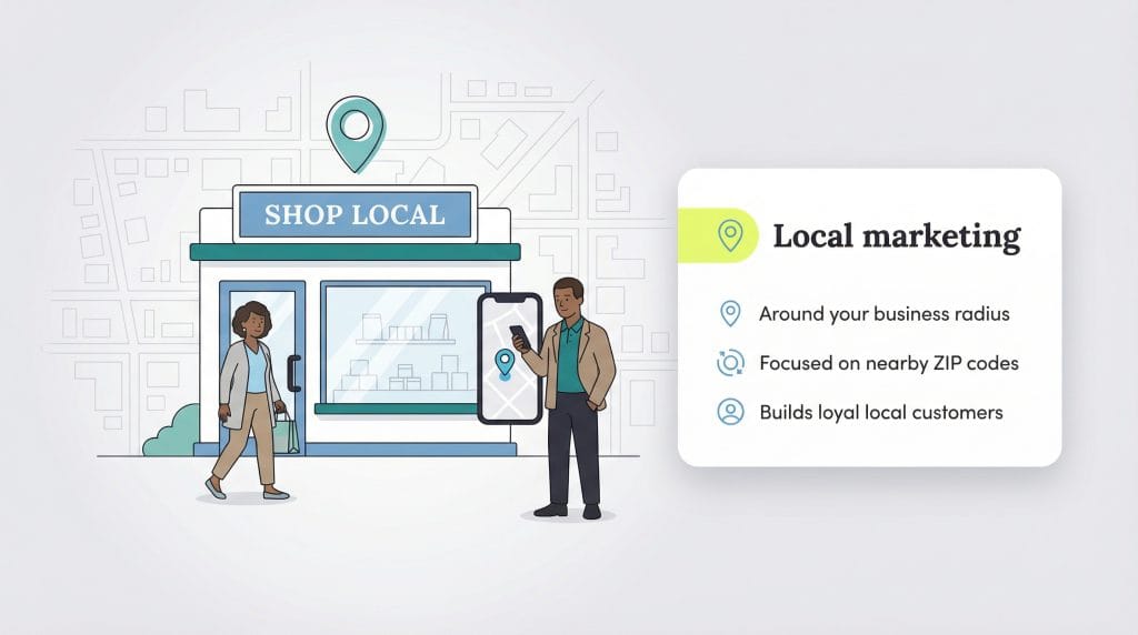 local marketing graphic