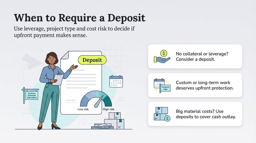 require deposit graphic