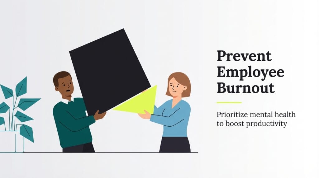 Preventing employee burnout graphic