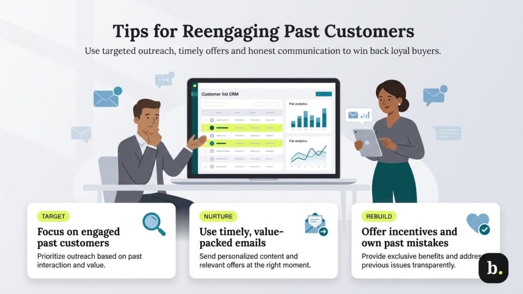 Tips for reengaging past client graphic