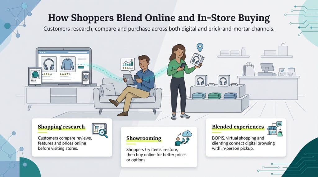 blending online and in-store shopping