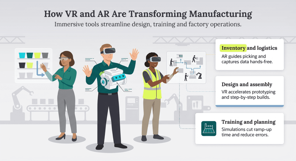 how VR is changing manufacturing graphic