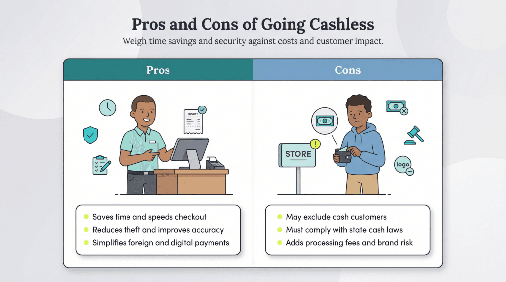 cashless pros and cons