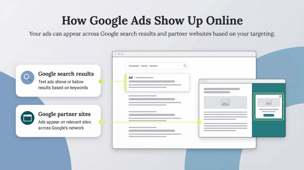 how google ads show up online