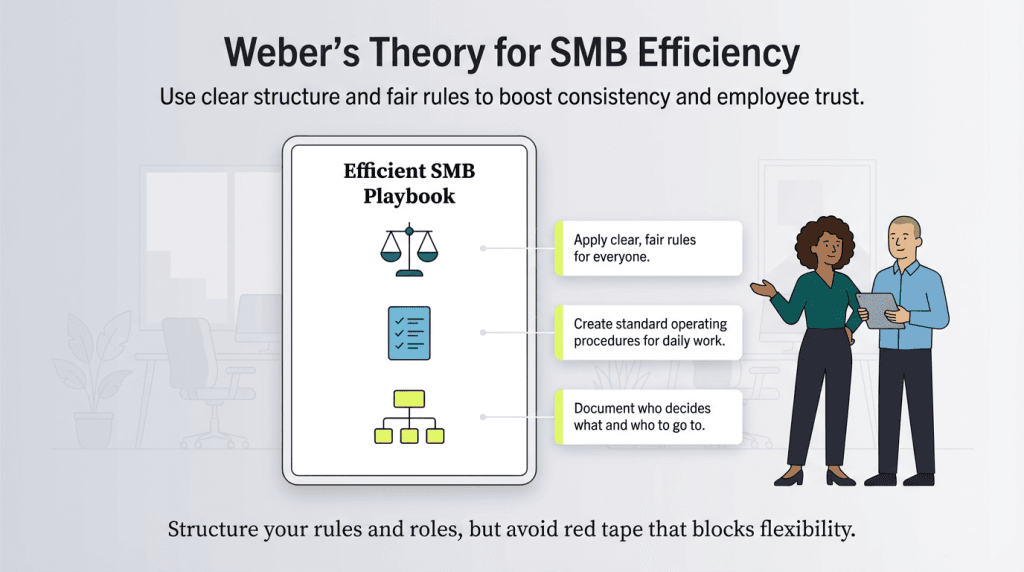 Weber's management theory