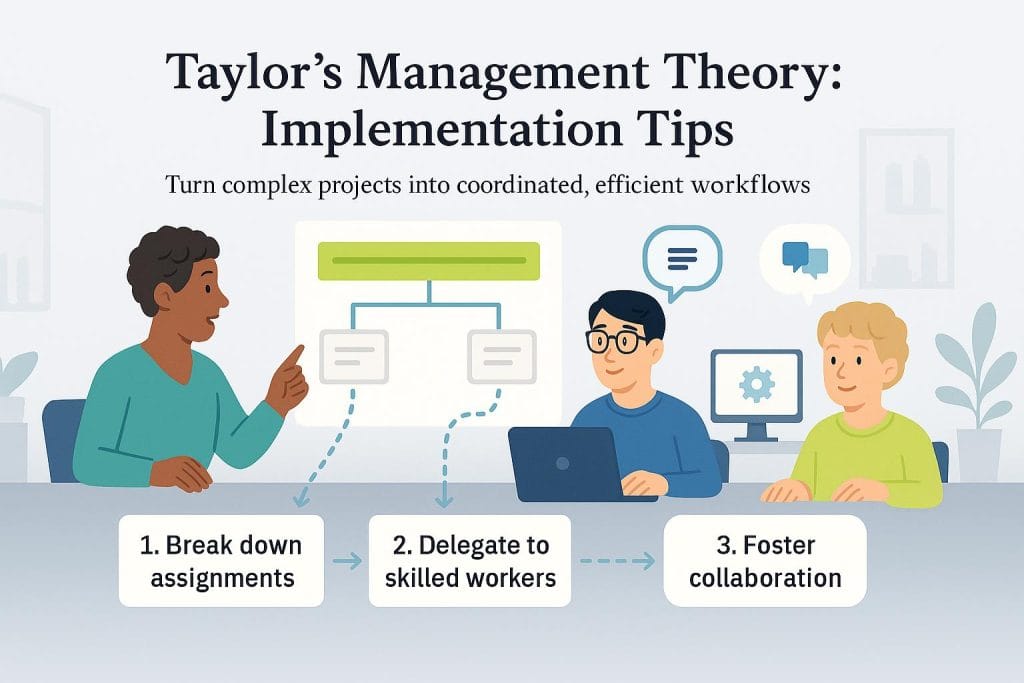 Taylor's management theory tips