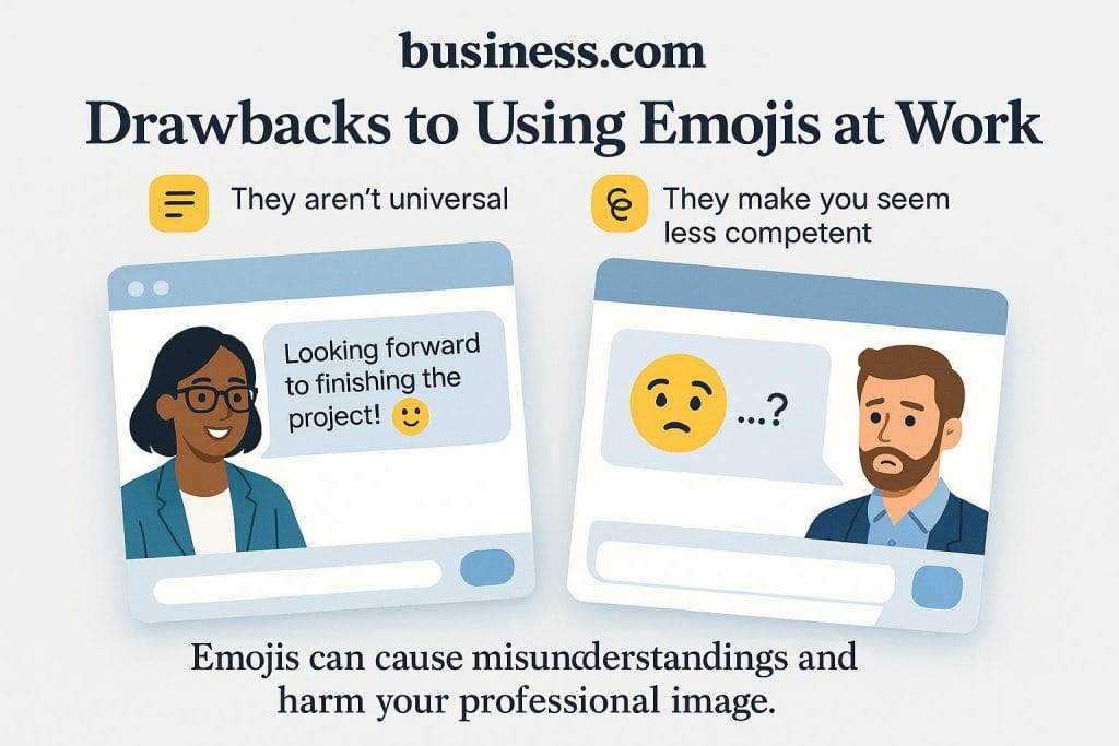 Drawbacks to using emojis at work