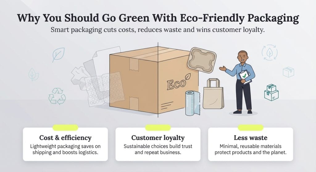 eco friendly packaging graphic