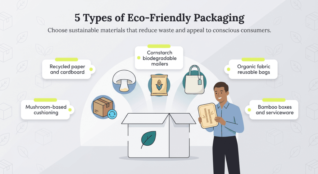 types of eco friendly packaging