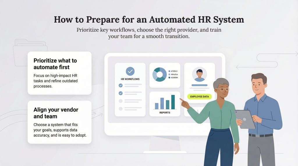 how to prepare for an automated hr system
