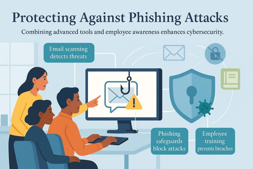 protecting against phishing attacks infographic