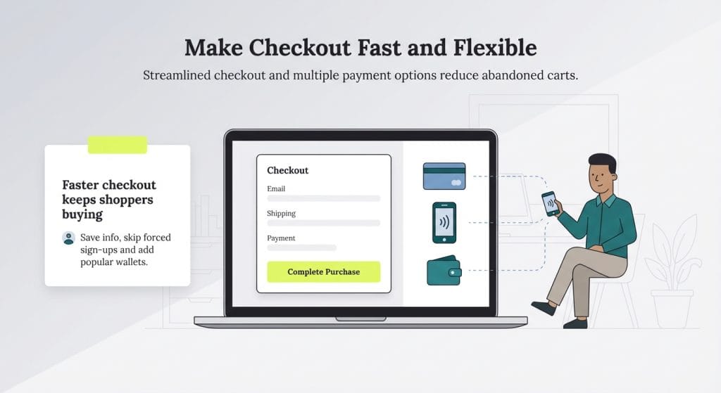 flexible checkout graphic