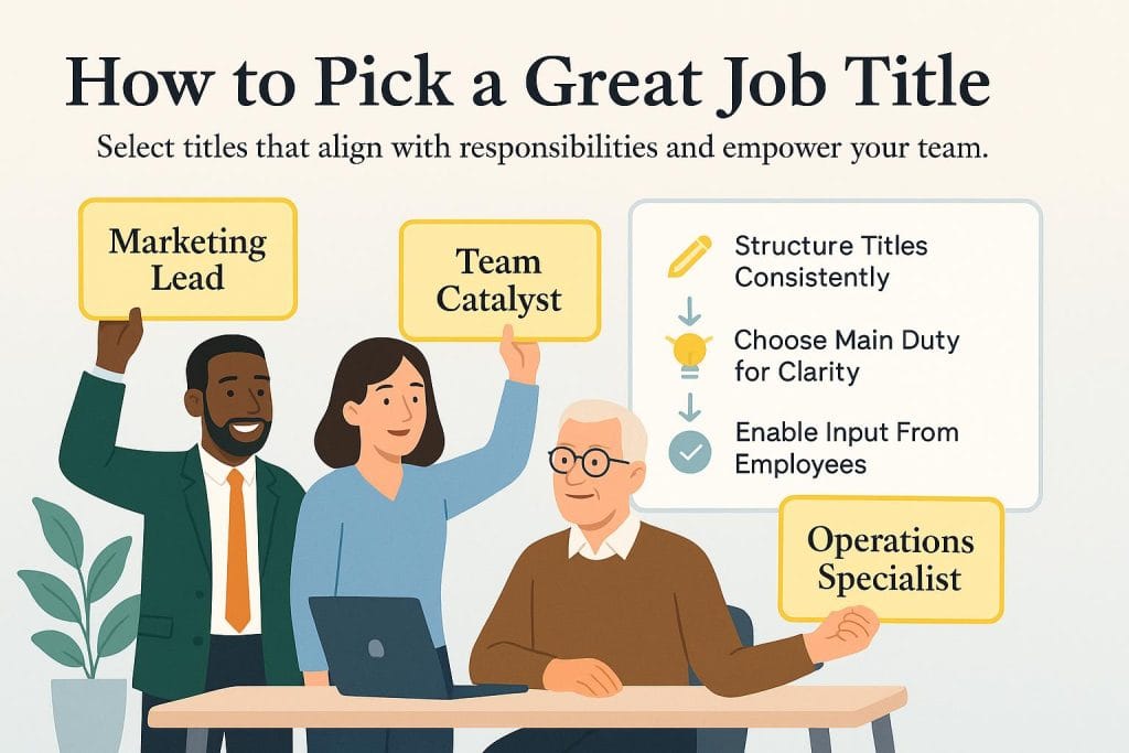 how to pick a job title graphic